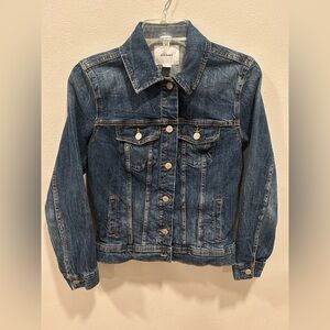 Old Navy Women's Small Classic Denim Jean Jacket Dark Authentic